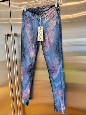 NWT Carmar LF Galaxy Skinny Jeans Galactic Planet Pants